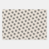 イングリッシュ絵を描マスティフのオリジナルドッグアート ラッピングペーパーシート (正面)