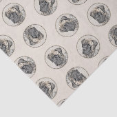 イングリッシュ絵を描マスティフのオリジナルドッグアート 薄葉紙 (詳細)