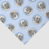 イングリッシュ絵を描マスティフの子犬のオリジナルペットドッグアート 薄葉紙 (詳細)