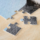 イングリッシュ絵画フォックスハウンド – Cuteオリジナルドッグアート ジグソーパズル (側面)