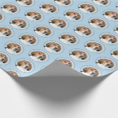 イングリッシュ絵画フォックスハウンド – Cuteオリジナルドッグアート ラッピングペーパー (角)