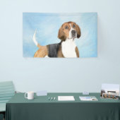 イングリッシュ絵画フォックスハウンド – Cuteオリジナルドッグアート 横断幕 (トレードショー)