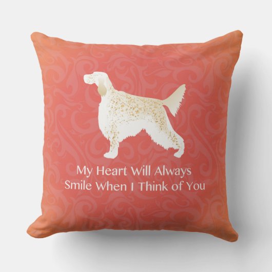 イングリッシュ考えるセッター・オブ・ユー・ペット記念館 クッション (正面)