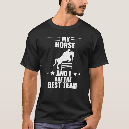 イングリッシュ馬術競技最高のチーム Tシャツ (正面)