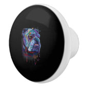 イングリッシュ カラフル ブルドッグ ギフト A イングリッシュ ブルドッグ セラミックノブ (右)