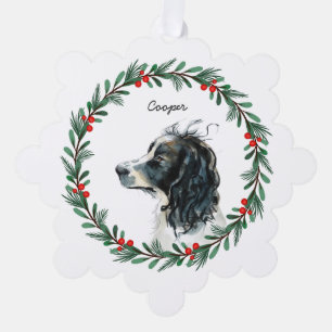 イングリッシュ・スプリンガー・スパニエル オーダーメイド クリスマス オーナメント