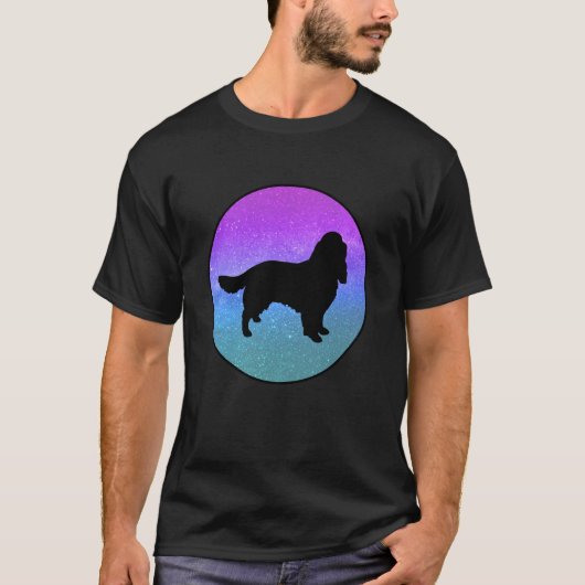 イングリッシュ・スプリンガー・スパニエル 宇宙 Tシャツ (正面)