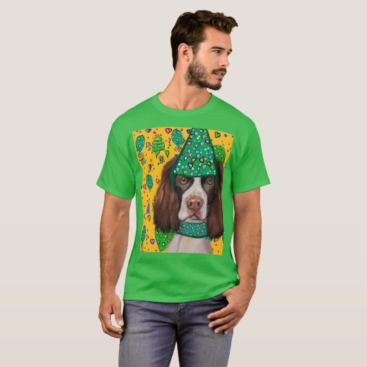 イングリッシュ・スプリンガー・スパニエル Tシャツ (正面フル)