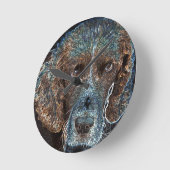 イングリッシュ・スリンガー ラウンド壁時計 (傾斜)