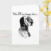 イングリッシュ・セッターの笑顔 カード (黄色い花)