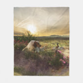 イングリッシュ・セッター , キジ狩り フリースブランケット (正面)