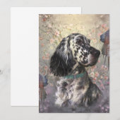 イングリッシュ・セッター 招待状 (正面/裏面)