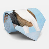 イングリッシュ・フォックスハウンドの絵 - かわいい犬のアート ネクタイ (ロール)
