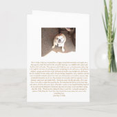 イングリッシュ・ブルドッグには言いたいことがある *チャリティー・カード カード (裏面)