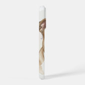 イングリッシュ・ブルドッグの水彩画肖像画 iPhoneケース (右側面)