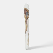 イングリッシュ・ブルドッグの水彩画肖像画 iPhoneケース (左側面)