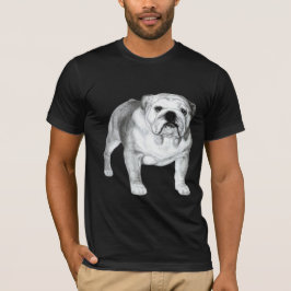 イングリッシュ・ブルドッグの絵 Tシャツ