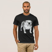 イングリッシュ・ブルドッグの絵 Tシャツ (正面フル)