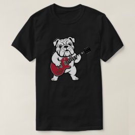 イングリッシュ・ブルドッグ エレキギター Tシャツ