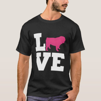イングリッシュ・ブルドッグ・ラブ Tシャツ
