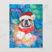 イングリッシュ・ブルドッグ 犬の種類 クリスマス (正面)