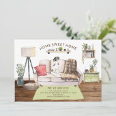 イングリッシュ・ポインター犬の引っ越しお知らせ 招待状 (スタンド正面)