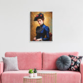 イングリッビクトリアンドレディポートレート絵を描ズ キャンバスプリント (インサイチュ (リビング))