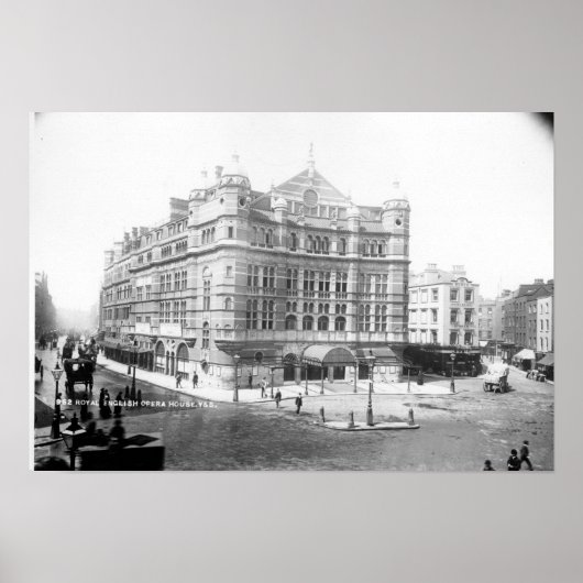 イングリッ王室のグオペラハウス， 1891 ポスター (正面)