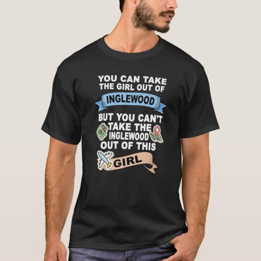 イングルウッドシティの女の子 Tシャツ (正面)
