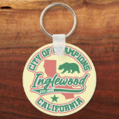 イングルウッド、カリフォルニア キーホルダー (裏面)