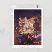 イングレスジャンオーガストドミニクによるオッシアンの夢 ポストカード (正面/裏面)