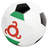 イングーシ共和国の旗 サッカーボール (3/4)