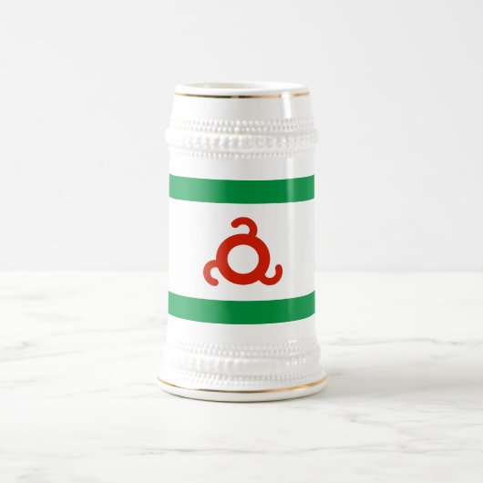 イングーシ共和国旗 ビールジョッキ (中央)