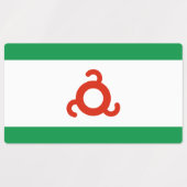 イングーシ国旗 ラベル (デザイン2)