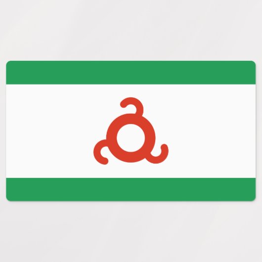 イングーシ国旗 ラベル (デザイン2)