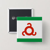 イングーシ国旗 缶バッジ (正面&裏面)