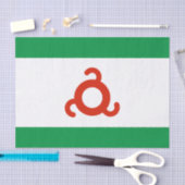 イングーシ国旗 薄葉紙 (クラフト)