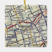 インゲルソルONヴィンテージマップ セラミックオーナメント (正面)
