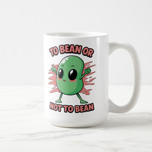インゲンであるべきか、そうでないべきか コーヒーマグカップ (右)