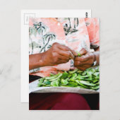 インゲンマメの女性 ポストカード (正面/裏面)