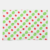 インゲン豆とガムが落ちる キッチンタオル (横)