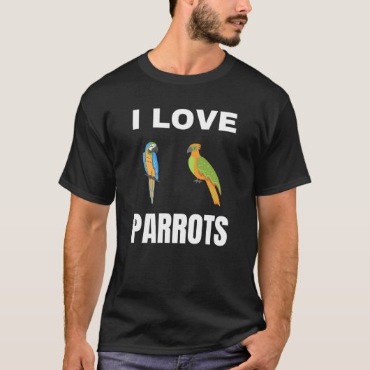 インコが大好き Tシャツ (正面)