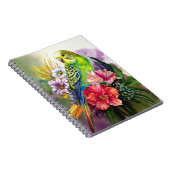 インコとフラワーノート ノートブック (右側)