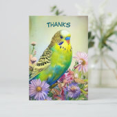 インコとヤナギ サンキューカード (スタンド正面)