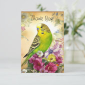 インコとヤナギ サンキューカード (スタンド正面)