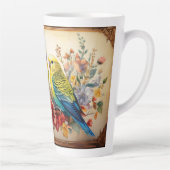 インコと花 カフェラテマグ (右)