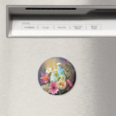 インコと花 マグネット (インサイチュ (食洗機))