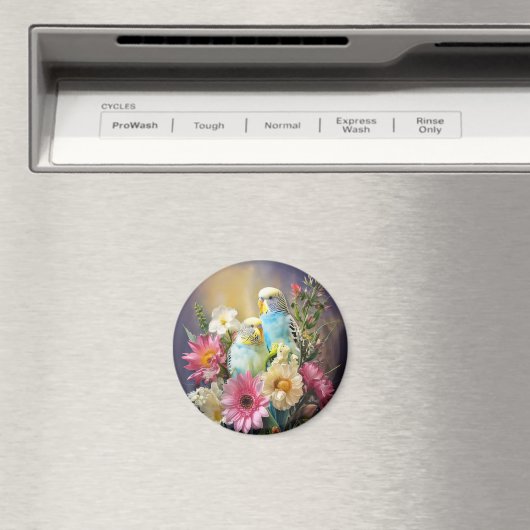 インコと花 マグネット (インサイチュ (食洗機))