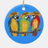 インコのオーナメント セラミックオーナメント (裏面)
