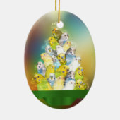 インコのクリスマスツリー セラミックオーナメント (裏面)